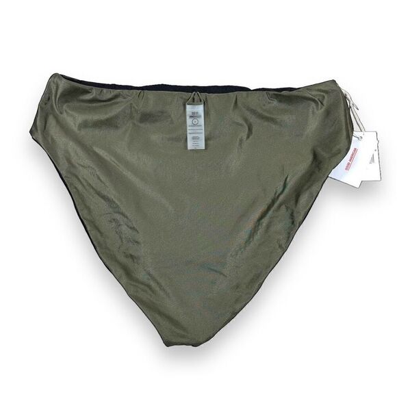 Good American Good Waist Bikini Bottom Women’s Size 6 (4X) High Shine Reversible - Picture 8 of 11